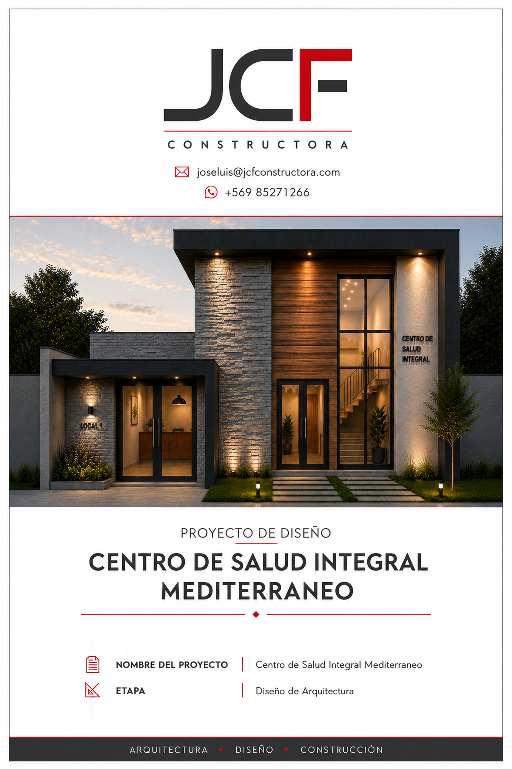 Afiche del Centro de Salud Integral Mediterráneo